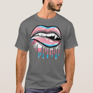 Transgender Trans Vampire Fangs Costume Easy Hallo T-Shirt