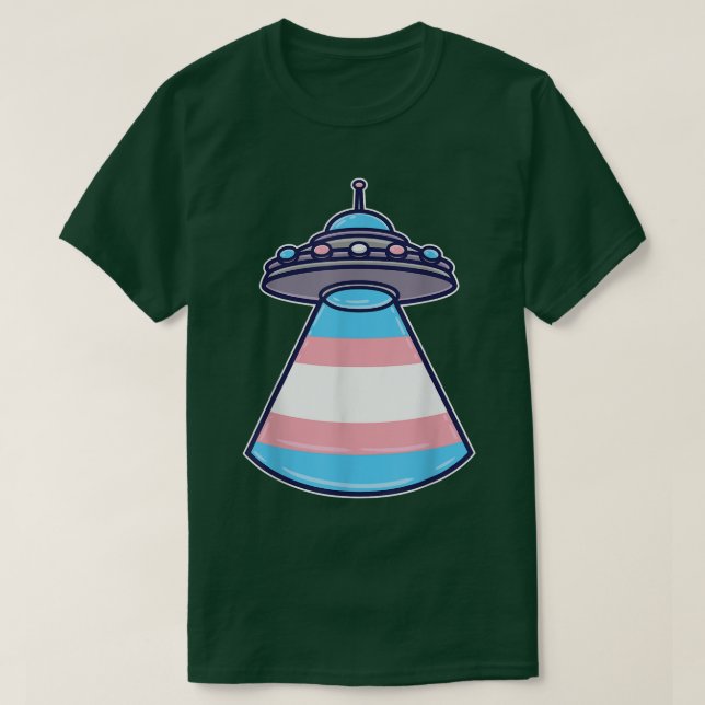 Transgender Ufo Trans Pride Space Pride Month  T-Shirt (Design Front)
