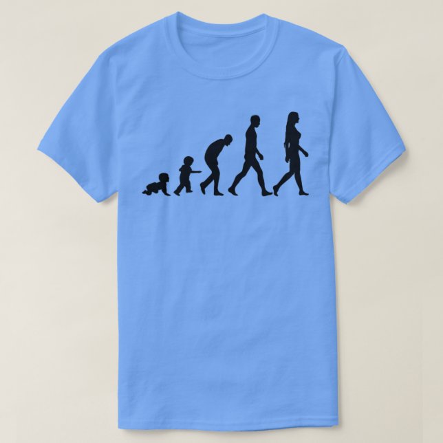 Transgender Woman Evolution  T-Shirt (Design Front)