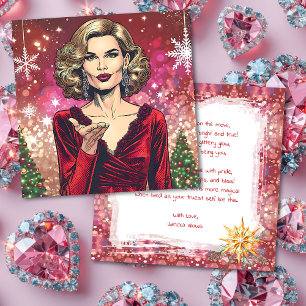 Transgender Woman Festive Christmas Poem Holiday Card