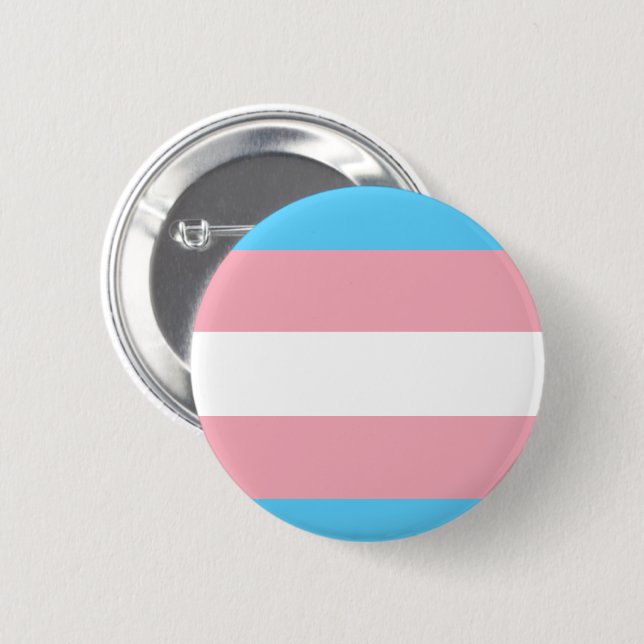 transgenic flag 6 cm round badge (Front & Back)
