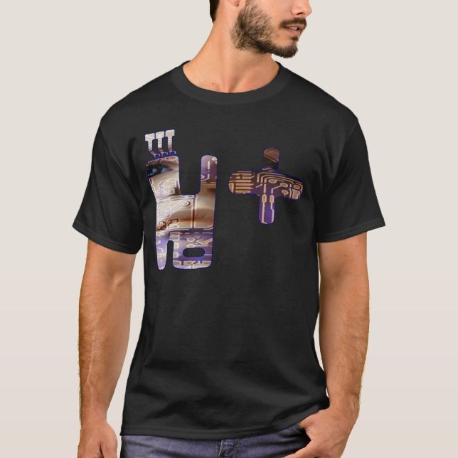 TRANSHUMANISM: singularity 2 T-Shirt (Front)