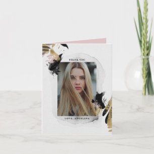 Transience Abstract Graduation Thank You Card