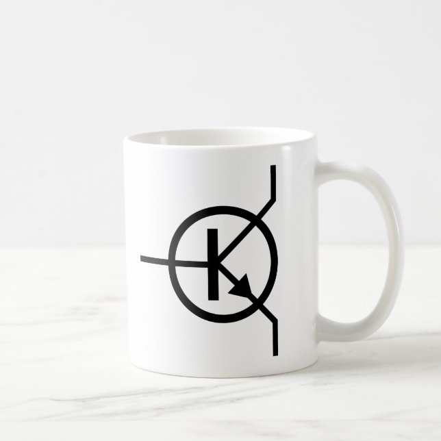 transistor electronics coffee mug (Right)