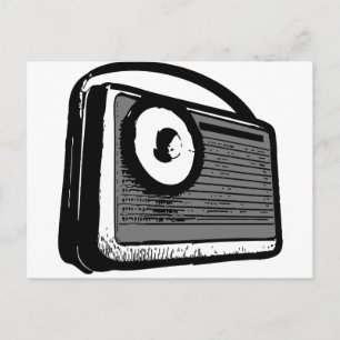 TRANSISTOR RADIO PORTABLE POSTCARD