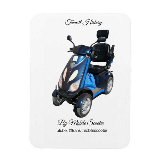 Transit Mobile Scooter Magnet (7.6 cm x 10.2 cm) (Vertical)