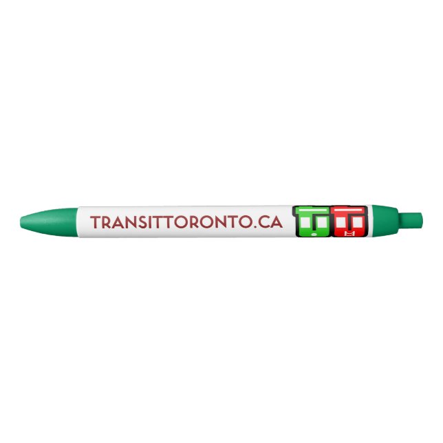 Transit Toronto Retractable Pen - Green (Front)
