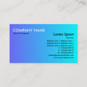 Transition - Blue to Cyan Business Card