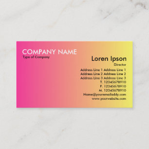 Transition - Crimson to Yellow Business Card