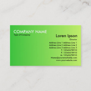 Transition - Green to Green Business Card