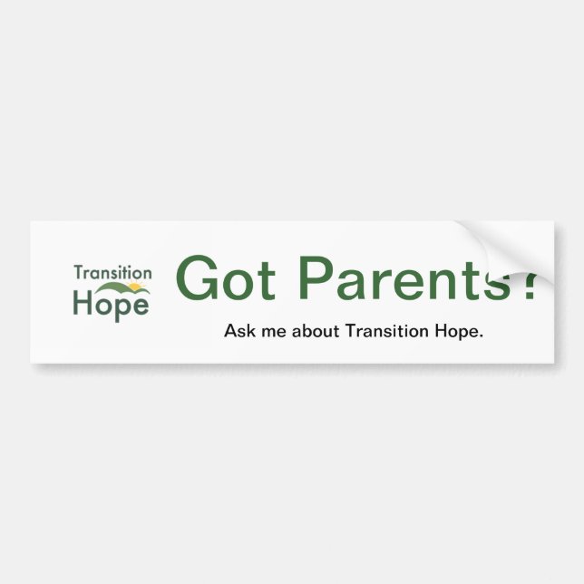 Transition Hope Bumper Sticker (Front)