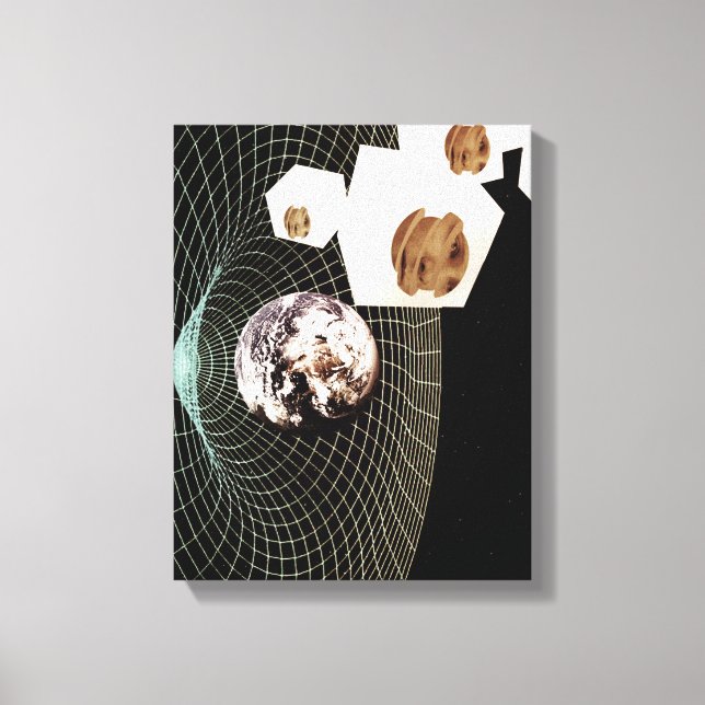 Transition to another dimension canvas print (Front)