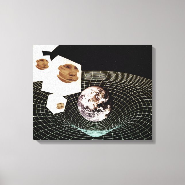 Transition to another dimension canvas print (Front)