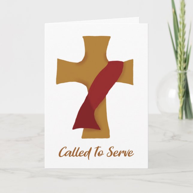 Transitional Diaconate Ordination Congratulations  Card (Front)