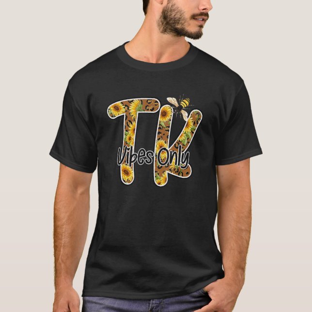 Transitional Kindergarten Teacher Sunflower T-Shirt (Front)