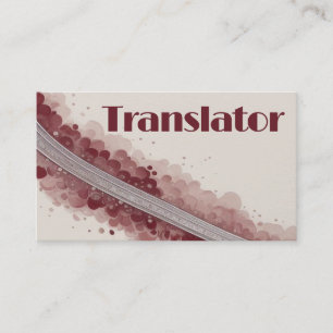 Translator Elegant Business Card