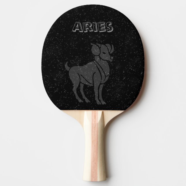 Translucent Aries Ping Pong Paddle (Front)