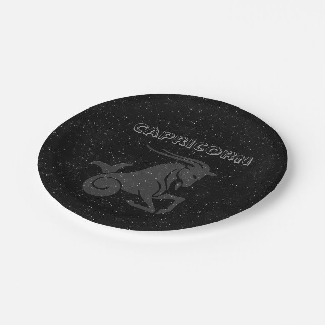 Translucent Capricorn Paper Plate (Angled)