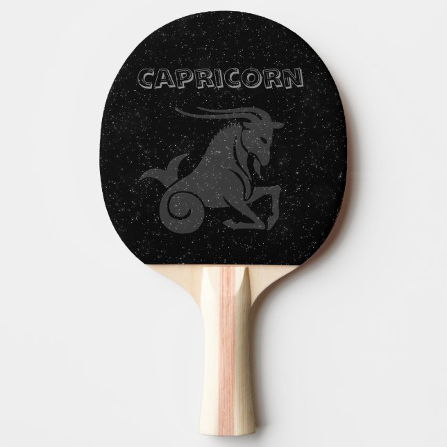 Translucent Capricorn Ping Pong Paddle (Front)