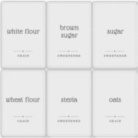 Translucent Clear 2x3" Custom Pantry Labels