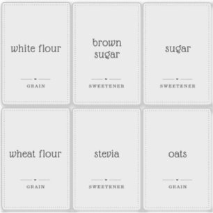 Translucent Clear 2x3" Custom Pantry Labels