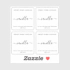 Translucent Clear Personalized Candle Labels