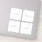 Translucent Clear Personalized Candle Labels