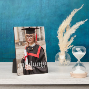 Translucent Letters "Graduate" Custom Plaque