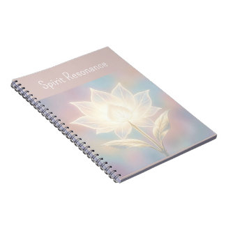 Translucent Lotus on Soft Background Notebook