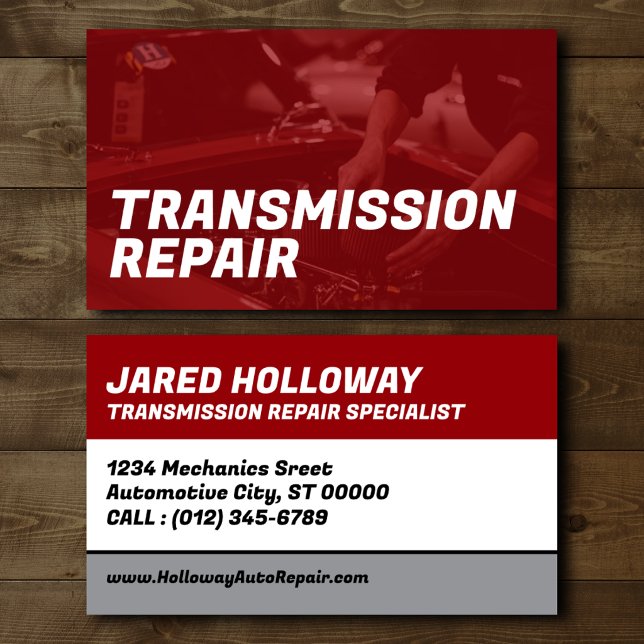 Transmission Repair Business Card (Creator Uploaded)
