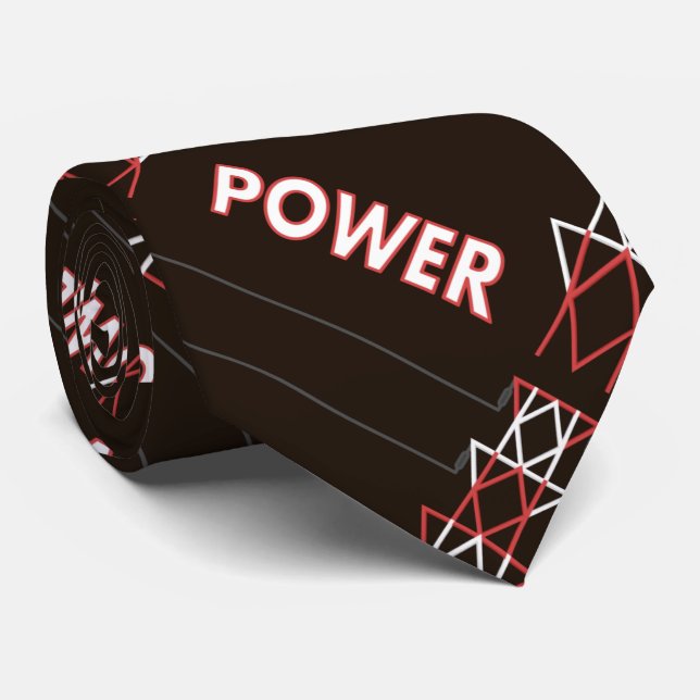 Transmission Tower and Power Line Pattern Tie (Rolled)