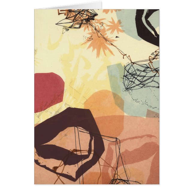 Transmissive Forms Abstract Art Card (Front)