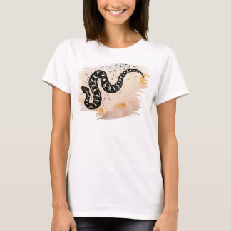 Transmute the Poison Massasauga Snake on Peach T-Shirt