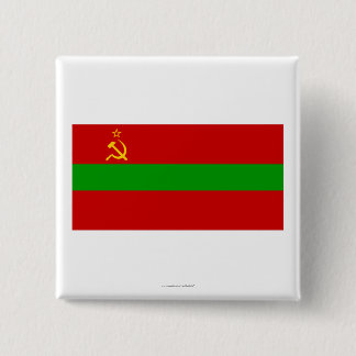 Transnistria Flag 15 Cm Square Badge