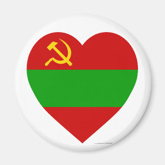 Transnistria Flag Heart Magnet