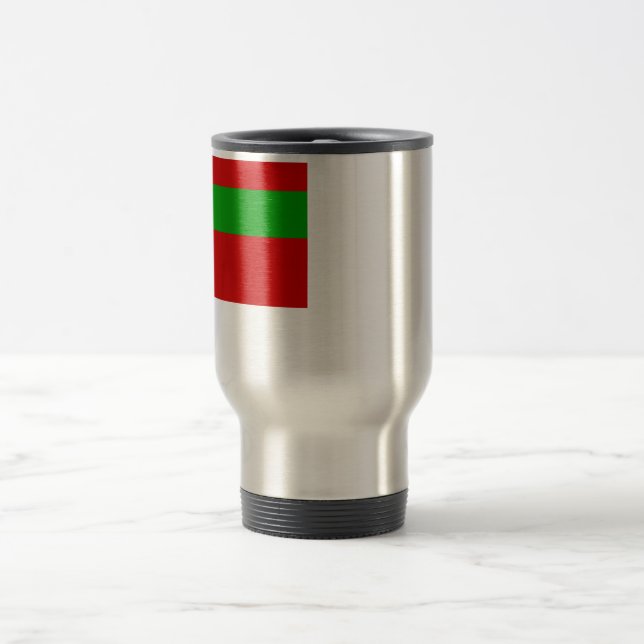 Transnistria Flag Travel Mug (Center)