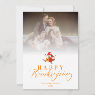 Transparency Happy Thanksgiving Family Photo