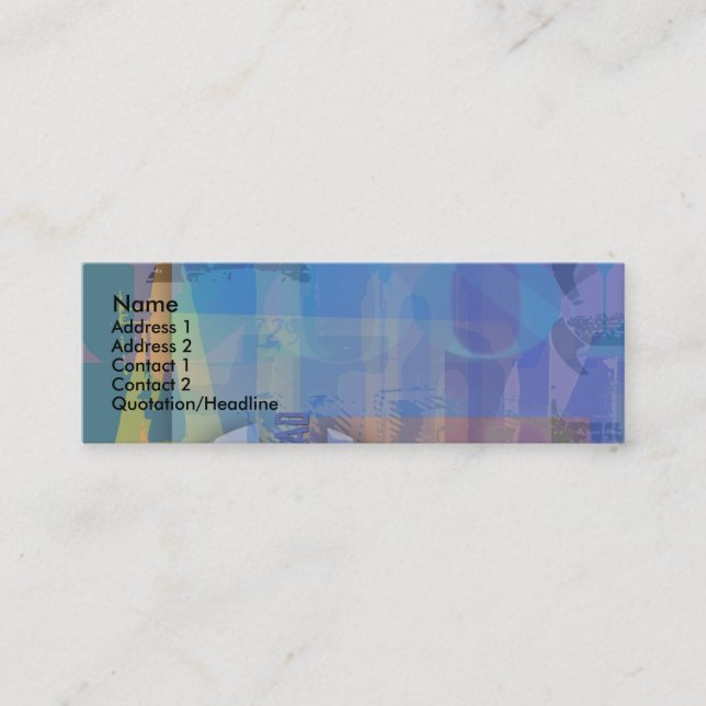 Transparency Pastel Colours Business Card (Front)