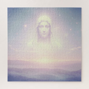 Transparent Angelic Male Spirit Appears in Sky Jigsaw Puzzle