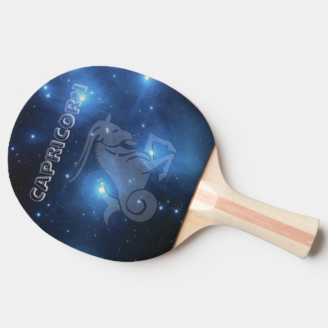 Transparent Capricorn Ping Pong Paddle (Side)
