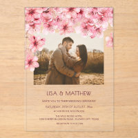  Transparent Cherry Blossom Photo Wedding