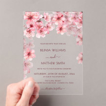 Transparent Cherry Blossom Wedding