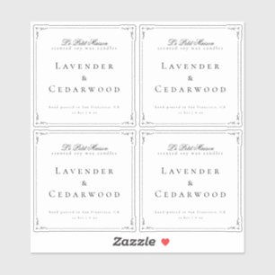 Transparent Classic Swirl Candle Product Packaging