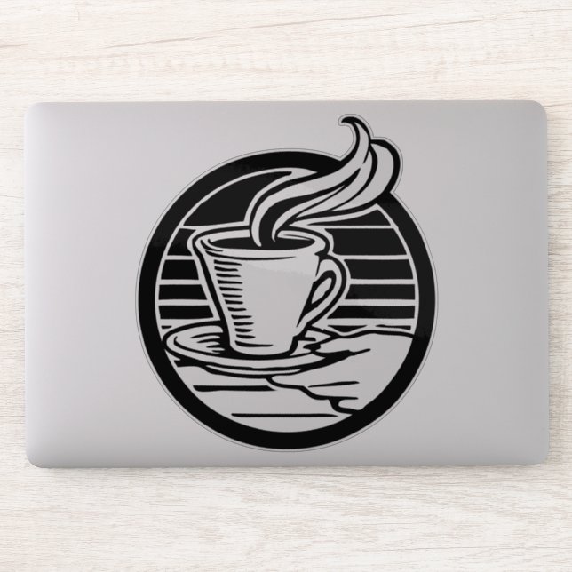 transparent Coffee Logo sticker (Computer)