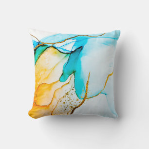 Transparent creativity. Abstract artwork. Trendy w Cushion