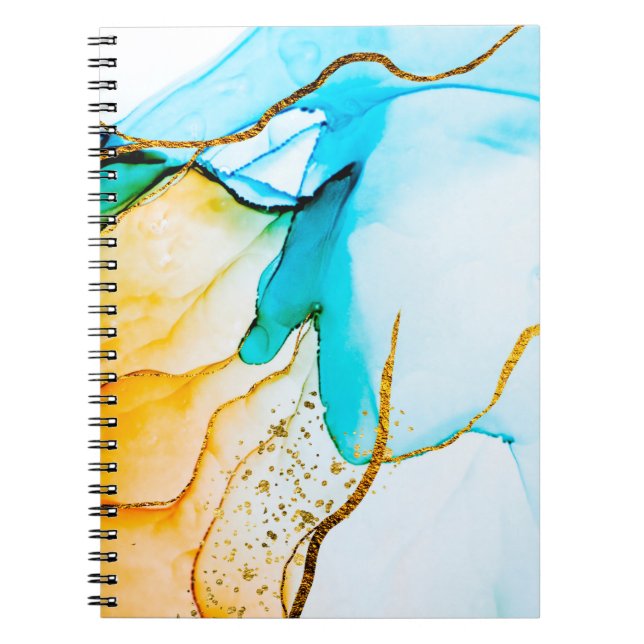 Transparent creativity. Abstract artwork. Trendy w Notebook (Front)