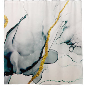 Transparent creativity. Abstract artwork. Trendy w Shower Curtain