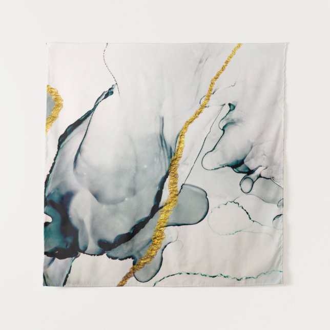 Transparent creativity. Abstract artwork. Trendy w Tapestry (Front)