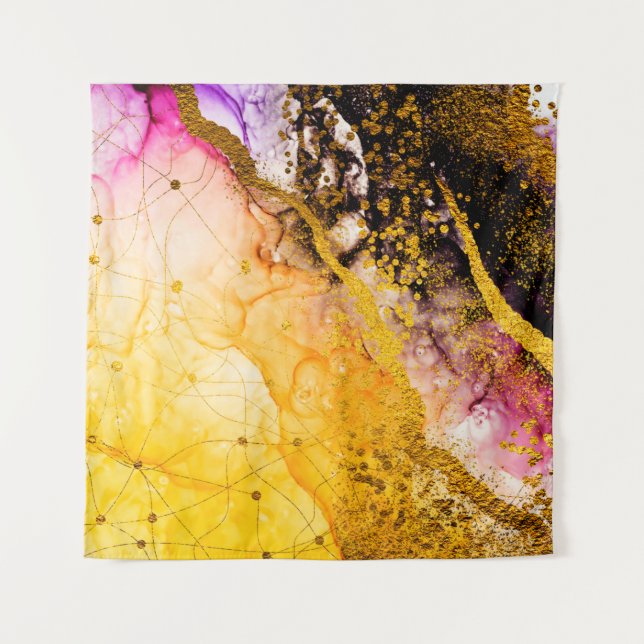 Transparent creativity. Abstract clouds -ART. Mast Tapestry (Front)