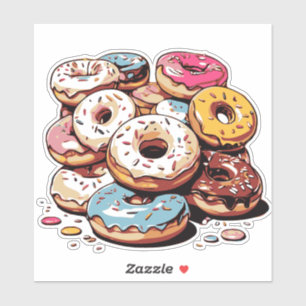 Transparent Doughnuts Sticker
